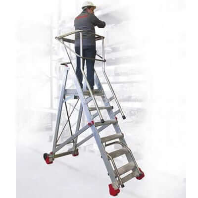 Drabina magazynowa z podestem 300/SMT 4,23m Faraone   