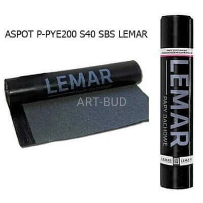 Papa podkładowa asfaltowa zgrzewalna ASPOT P-PYE200 S40 SBS LEMAR