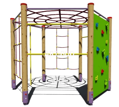 Sześciokąt gimnastyczny na plac zabaw WS-041 