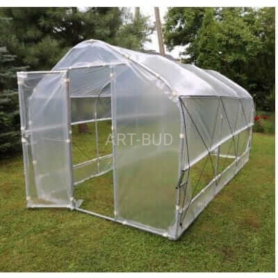 Tunel foliowy konstrukcja stalowa do upraw ogrodowych 7.5 m2 