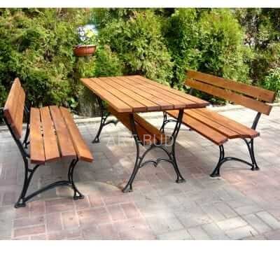 Zestaw mebli ogrodowych żeliwnych