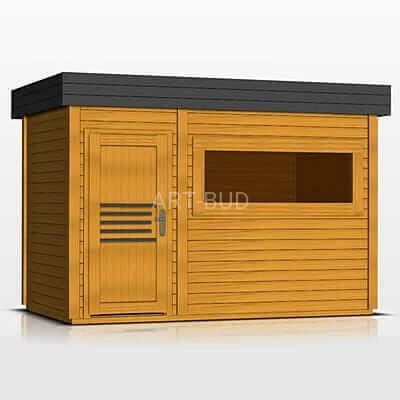 Sauna zewnętrzna fińska Magnolia 2038 x 3538 mm