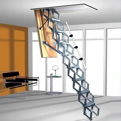 Schody nożycowe składane aluminiowe Roto Exclusiv