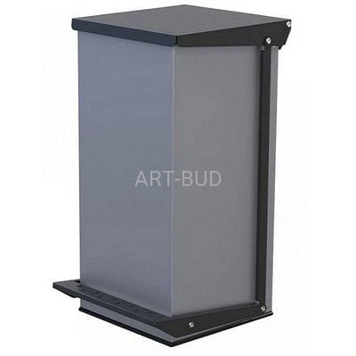 Kosz na odpadki z mechanizmem pedałowym szary Sherman 70l