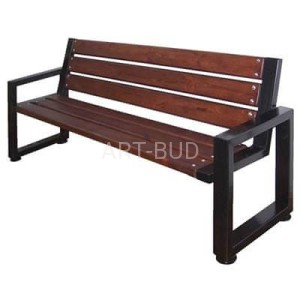 Ławka parkowa z oparciem P-1