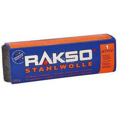 Wełna stalowa Stahlwolle RAKSO 200g granulacja 1