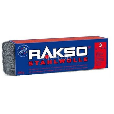 Wełna stalowa Stahlwolle RAKSO 200g granulacja 3