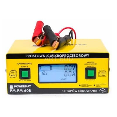 Prostownik mikroprocesorowy akumulatorowy 6V - 24V PM-PM-60B Powermat