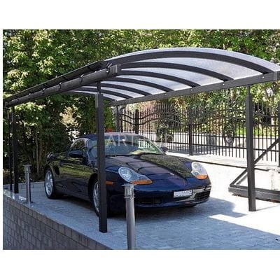 Wiata garażowa Carport z dachem łukowym - model R01