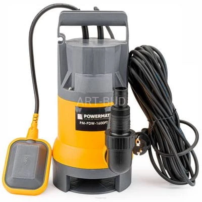 Pompa zatapialna z pływakiem do wody brudnej czystej szamba 1600W PM-PDW-1600PT Powermat