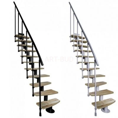 Schody modułowe stalowo drewniane Mini Plus Atrium