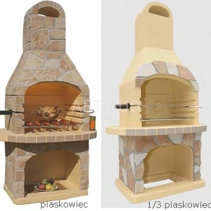 Kominek grill ogrodowy betonowy Madryt  Piaskowiec lub Łupek szarogłazowy