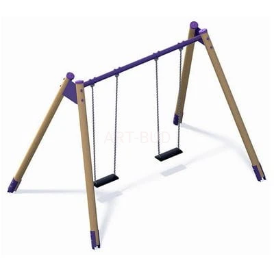 Wahadłowa huśtawka drewniana podwójna HD-004 2,5 m 