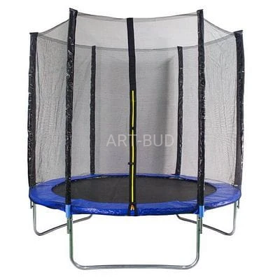 Trampolina ogrodowa rekreacyjna na sprężynach z siatką zabezpieczającą