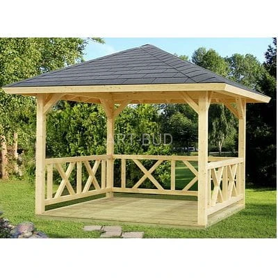 Altana ogrodowa drewniana Dilara 350x350 cm 