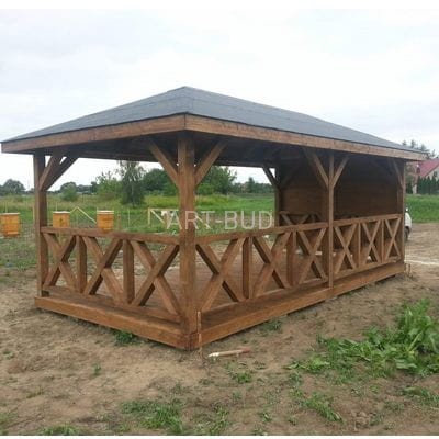 Altana ogrodowa drewniana Borneo 250x500 cm