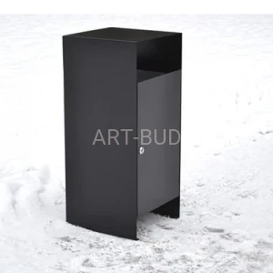 Kosz uliczny na śmieci metalowy 65 L 