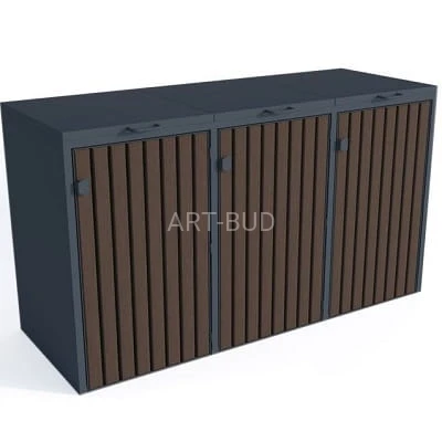 Zabudowa do pojemników na odpadki I 3x120l