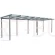 Stalowa wiata rowerowa "PABLO" niezabudowana na 10 rowerów 420cm