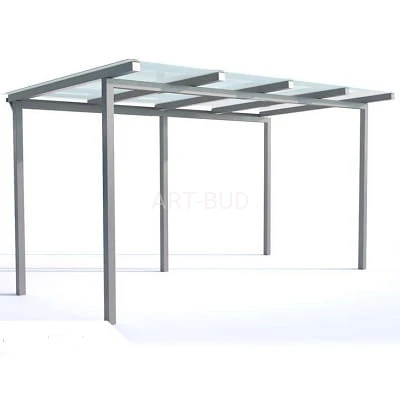 Stalowa wiata rowerowa "PABLO" niezabudowana na 10 rowerów 420cm