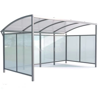 Stalowa wiata rowerowa "PERŁA" zabudowana na 10 rowerów 420cm