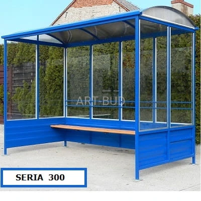 Wiata przystankowa niezabudowana seria 300
