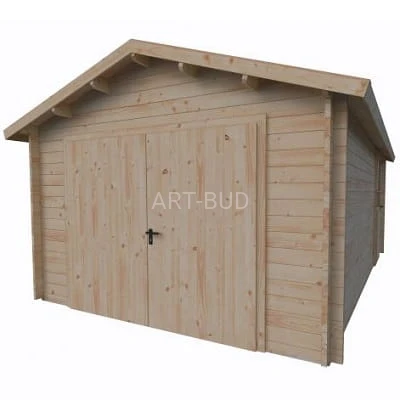 Garaż drewniany CARPORT  380x560 - 18,7m2 EKO 148