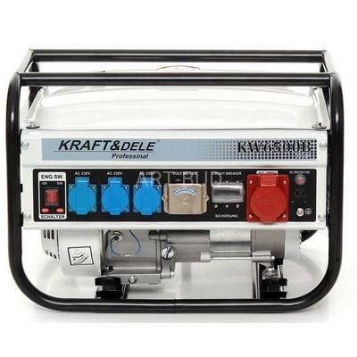 Przenośny agregat prądotwórczy trójfazowy KW 650.0 B  2500W  230-380V  6,5 KM KD117  Kraft&Dele
