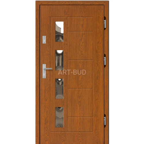 Drzwi zewnętrzne drewniane Z54 płycinowe Dallas