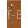 Drzwi zewnętrzne drewniane Z54 płycinowe Dallas