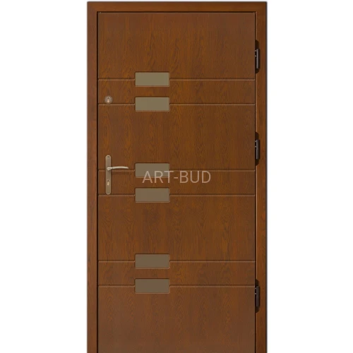 Drzwi zewnętrzne drewniane Z12 płycinowe Dallas