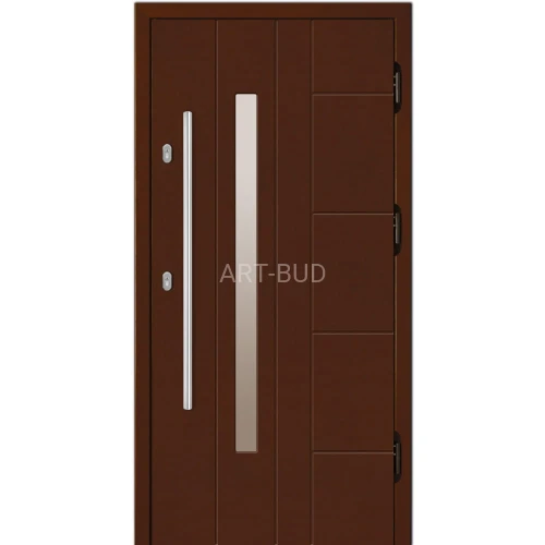 Drzwi zewnętrzne drewniane Z16 płycinowe Dallas