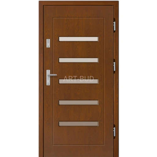 Drzwi zewnętrzne drewniane Z19 płycinowe Dallas