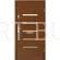 Drzwi zewnętrzne drewniane Z19 płycinowe Dallas