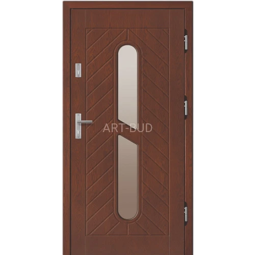 Drzwi zewnętrzne drewniane Z20 płycinowe Dallas