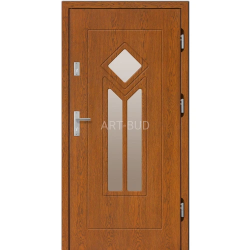 Drzwi zewnętrzne drewniane Z31 płycinowe Dallas