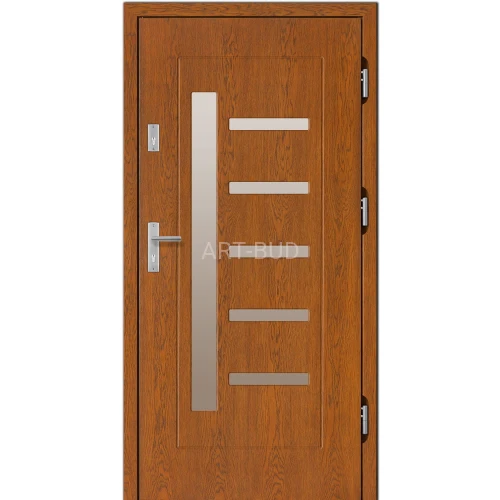 Drzwi zewnętrzne drewniane płycinowe model Z32 Dallas