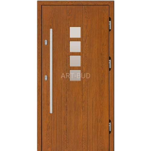 Drzwi zewnętrzne drewniane Z40 płycinowe Dallas