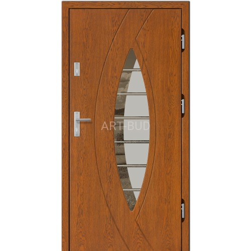 Drzwi zewnętrzne drewniane Z37 płycinowe Dallas