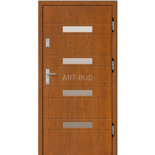 Drzwi zewnętrzne drewniane Z41 płycinowe Dallas