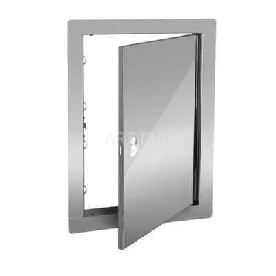 Drzwiczki rewizyjne ze stali nierdzewnej zamykane na zatrzask  200x250 mm