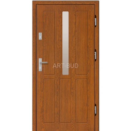 Drzwi zewnętrzne drewniane Z49 płycinowe Dallas