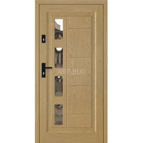 Drzwi zewnętrzne drewniane D7/A ramiakowe Dallas