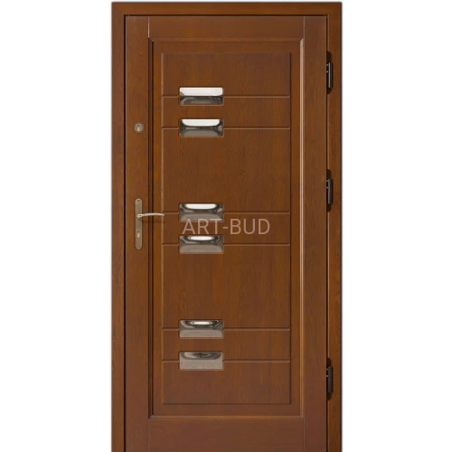 Drzwi zewnętrzne drewniane D57 ramiakowe Dallas