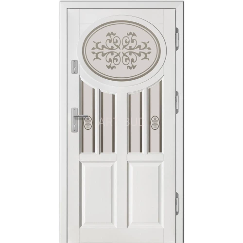 Drzwi zewnętrzne drewniane DWZ37 ramiakowe Dallas