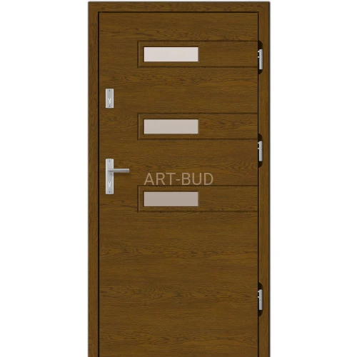 Drzwi zewnętrzne drewniane Z100 płycinowe Dallas