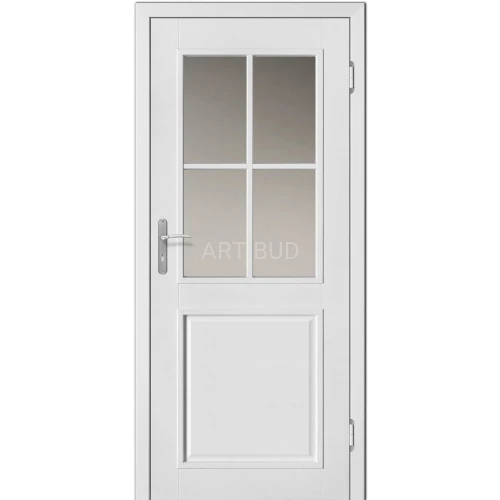 Drzwi wewnętrzne drewniane DLA 18 z listwą ozdobną prostą Dallas 