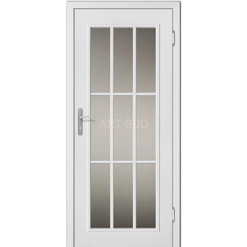 Drzwi wewnętrzne drewniane DLA 22 z listwą ozdobną prostą Dallas