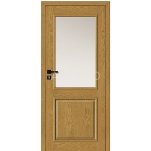 Drzwi wewnętrzne drewniane DLA 12 z listwą ozdobną prostą Dallas