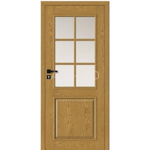 Drzwi wewnętrzne drewniane DLA 13 z listwą ozdobną prostą Dallas